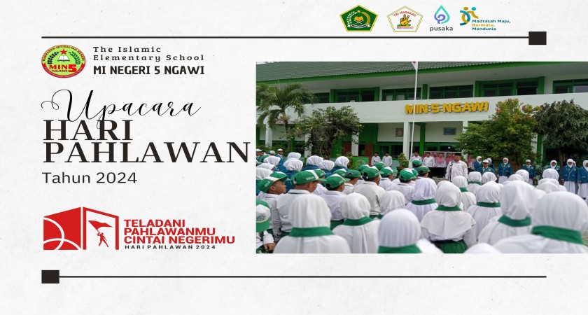 Upacara Peringatan Hari Pahlawan Tahun 2024 MIN 5 Ngawi