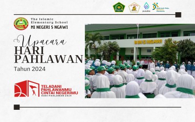 Upacara Peringatan Hari Pahlawan Tahun 2024 MIN 5 Ngawi